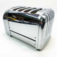 Dualit Classic Vario Toaster 4 Scheiben - Toaster Edelstahl Handgefertigt in GBR - Unique ProHeat® Elemente - Energiesparende Schlitzauswahl, Brot Auftauen, Mechanische Zeituhr - 4er Toaster Poliert