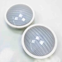 LyLmLe PAR56 LED-Poollampe, 20 W, dimmbar, mehrfarbiger RGB-LED-Poolstrahler mit Fernbedienung, tauchfähige Pool-LED-Beleuchtung, IP68 wasserdicht, 12 V AC (2 Strahler)