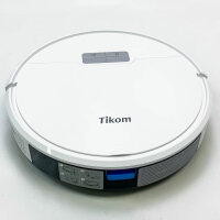 Tikom robot vacuum cleaner with wiping function 2 in 1, G8000 Pro vacuum cleaner robot, 4500Pa strong suction power robot vacuum cleaner, self-charging, WiFi, 150mins max, ideal for pet hair, carpet, hard floor