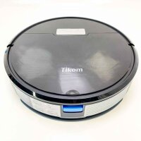 Tikom G8000 per vacuum robot with wiping function 2 in 1, vacuum cleaner robot, 4500pa strong suction power robot vacuum cleaner, self -loading, WLAN, 150mins max, ideal for animal hair, carpet, hard floor