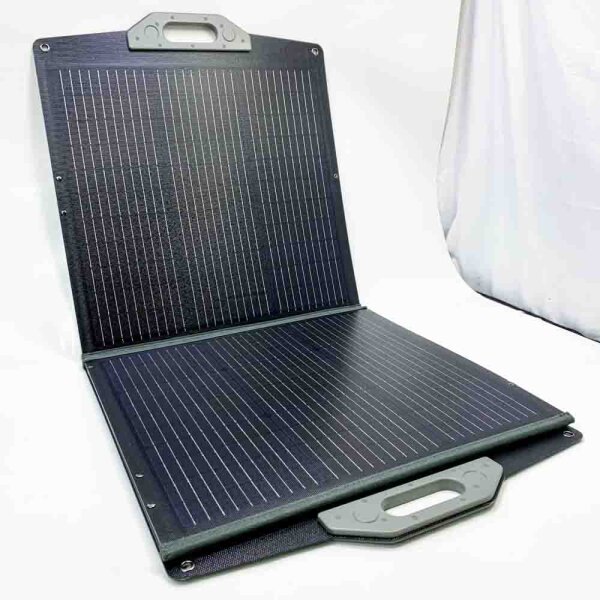 POCOSOLR 120W Solar Panel, Tragbar Solarpanels Faltbar Solarmodul für Powerstation Solargenerator Solarladegerät mit Laderegler PV Modul Solaranlage für Outdoor Camping Garten Balkon Wohnwagen (240)