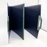 POCOSOLR 120W Solar Panel, Tragbar Solarpanels Faltbar Solarmodul für Powerstation Solargenerator Solarladegerät mit Laderegler PV Modul Solaranlage für Outdoor Camping Garten Balkon Wohnwagen (240)