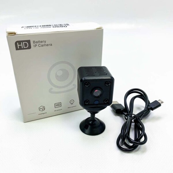 Glxertvz Mini Kamera,1080P WLAN Mini Überwachungskamera Innen Mini Kamera Live Übertragung Handy APP Für Micro Camera Indoor Mit Akku Kompakte Kleine Sicherheitskamera mit Bewegungsmelder Nachtsicht