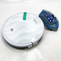 Tesvor Saugroboter mit Wischfunktion,M2 Staubsauger Roboter,6000Pa Starke Saugkraft Roboterstaubsauger,Selbstaufladend,WLAN, 5200 mAh +180 Min.Laufzeit Ideal für Tierhaare,Teppich,Hartboden