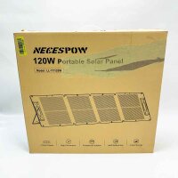 NECESPOW 120 W Solarpanel, faltbares Solargenerator-Solarpanel, monokristallines Solarpanel mit MC-4-Ausgang, IP65 wasserdichtes tragbares Solarpanel für Outdoor-Camping