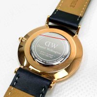 Daniel Wellington Classic watch with small signs of wear, 36 mm double coated stainless steel (316l) rosé gold