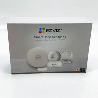 EZVIZ Home Sensor Kit (ohne Klebeseiten), Gateway, PIR-Sensor, Öffnungs-/Schließsensor und Smart-Taste, zur Personenerkennung ,Push-Nachricht(B1 Kit)