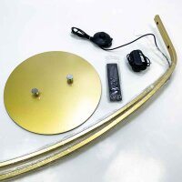Goldene Bogen-Stehlampe, mit Fernbedienung, 25 W, H: 170 cm