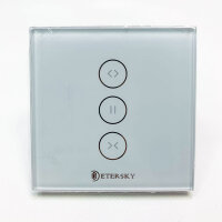Smart roller shutter switch from Etersky, compatible with Alexa Echo/Google Assistant, app remote control/timer