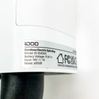Elektrischer Mopp von iDOO ID-EM002 (Mopps sind benutzt), LED Beleuchtung, Abnehmbarer Wassertank, für Holzböden/Fliesen/Vinyl/Laminat
