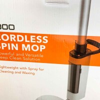 Electric mop from iDOO ID-EM002 (mops are used), LED lighting, removable water tank, for wooden floors/tiles/vinyl/laminate