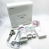 WATERDROP WD-G3P600 Reverse Osmosis Water Filtration System TDS Reduction, 600 GPD, 2:1 Purity to Drain, Smart LED Faucet