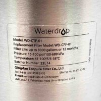 Waterdrop WD-CFF-01 Auftischfilter, Reduziert Chlor, Schwermetalle