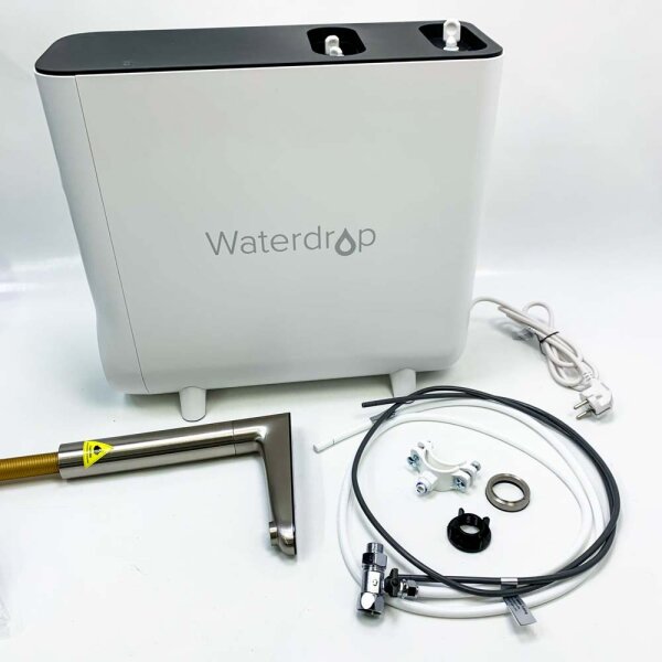 Waterdrop? WD-KJ600 Hot water dispenser system, (once tested by the customer) 600 GPD, tankless, 2: 1 pure for dripping, TDS reduction, smart LED fittings