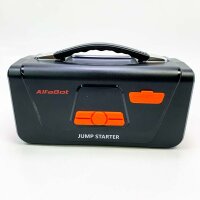 Alfabot Q4 Start-up help power bank, 4000A, start-up aid for 12V diesel/petrol engines, jump starters with air compressor, LED light, starting aid cable