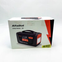 Alfabot Q4 Start-up help power bank, 4000A, start-up aid for 12V diesel/petrol engines, jump starters with air compressor, LED light, starting aid cable