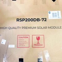 Renogy RSP200DB-72 Solar module, 200W solar panel/solar cell, for motorhome camping caravans boats