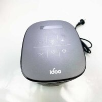 Idoo I-H-03 heating fan, thermostat heating, 70 ° oscillation, remote control, overheating and tilt protection, noiseless and energy-saving-gray
