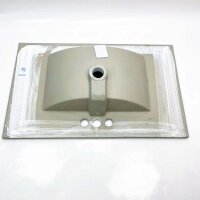 Meje MJ-675E sink, 76.5 x 46 cm, white ceramic with 3 tap holes