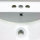 MEJE MJ-675E Waschbecken, 76,5 x 46 cm, weiße Keramik mit 3 Wasserhahnlöchern