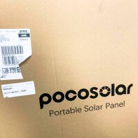 Pocosolar S240, 240W Portable Solar Panel, portable solar panel foldable solar module for Powerstation Solar Generator Solar charger with loading control PV module solar system for outdoor