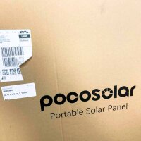 POCOSOLAR S240, 240W Portable Solar Panel, Tragbarer Solarpanel Faltbar Solarmodul für Powerstation Solargenerator Solarladegerät mit Laderegler PV Modul Solaranlage für Outdoor