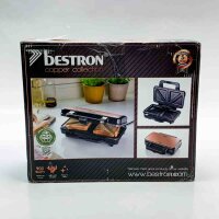 bestron Sandwichmaker ASM90XLCO XL Sandwich-Toaster, 900 W, antihaftbeschichtet, für 2 Sandwiches