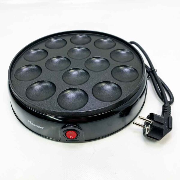 Power Poffertjes-Maker Apfm700z Sweet Dreams, 800 W, in retro design, Mini pancake machine, with non-stick coating