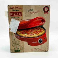 Punished APZ400 electric pizza oven, pizza maker up to 230 ° C, with top/bottom heat, for homemade or frozen pizza, tarte flambée, quiche or wraps up to Ø 27cm