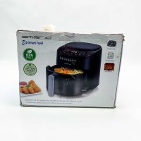 Emerio Large digital hot air fryer (with minimal scratches), top airfryer, frying without additional oil, 4.5 liters of volume, 8 automatic programs, cool touch, BPA free, fast heating, 1300 watts, AF-129369