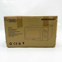 Privilege MM820CTB-PM microwave (rotatable plate paddock is missing), 20 l, with 5 performance levels, silver