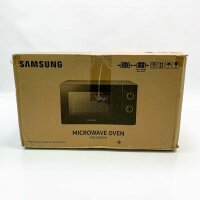 Samsung MS20A3010AL Solo-Mikrowelle (mit Dellen), 700 W, Epoxy-Garraum mit 20 l Volumen, 5 Leistungsstufen, Defrost, Schwarz, MS20A3010AL/EG