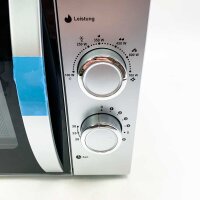 Hanseatic SMH207P3H-P microwave, opening function, silver colors