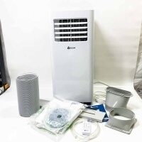 Climate K9000 | 3-in-1 mobile air conditioning (without OVP) with integrated dehumidification function, fan and cooling mode + remote control + 9000 BTU Sortchable air conditioning