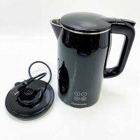 Hanseatic HWK172200DBD kettle, 1.7 l, 2200 W, extra large display with temperature preselection