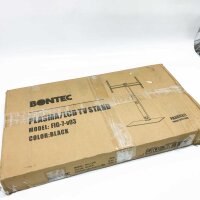 BONTEC TV Fig7 Ständer Standfuß Fernsehstand für 30-70 Zoll Flach & Curved Fernseher bis zu 40 kg, Schwenkbar & Höhenverstellbar