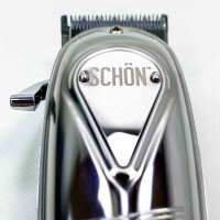 SCHON hair clipper made of stainless steel. Cordless professional hair clipper, wireless care set and rechargeable, with LED display