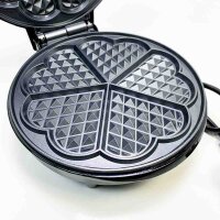 Mids Waffle iron AWM700CO, 700 W, waffle machine with a non -stick coating for caffoles in heart shape