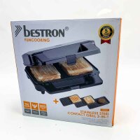 Mids contact grill ASG90XXL, 3-in-1, sandwich maker, waffle iron, 900 W, non-stick-coated
