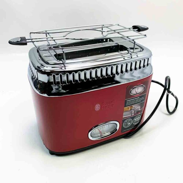 RUSSELL HOBBS Toaster 21680-56, 2 kurze Schlitze, 1300 W, Retro Ribbon Red