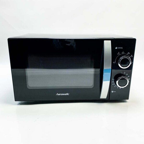 Hanseatic SMH207P3H-P microwave (with scratches), microwave, 20 l, opening function, black