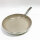 ROCKURWOK Set of 3 ceramic induction frying pans 20/26/30 cm, non-stick coated frying pans without PFAS PTFE PFOA, suitable for induction, dishwasher safe, (beige)