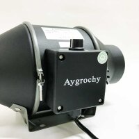 Aygrochy 100mm Regelbar Rohrventilator, Abluftventilator für Heizung, Kühlung, Booster, Wachstumszelte, Hydrokulturen, Heimgebrauch, Belüftung und Abluftgebläse.