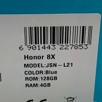 Honor 8x JSN-121 Smarthphone, 4GB/128GB, blue