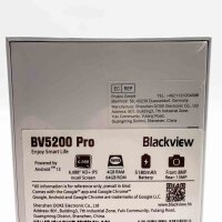 Blackview Unbreakable Mobiltelefon BV5200 Pro, ArcSoft® 13MP+8MP, 4GB+64GB (1TB Leistung), IP68 MIL-STD-810H wasserdichtes Smartphone Android 12 Dual SIM, 6,1 HD+, 5180mAh Akku, NFC Orange