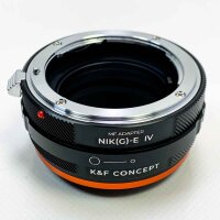 High-precision object adapter for Nikon lenses of the F/D/G series to Sony E-Serie-Mount cameras, Nik (G) -Nex IV, KF06.501