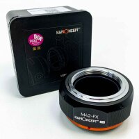 High-precision lens adapter for lenses of the M42 series on cameras with Fuji X series, M42-FX Pro