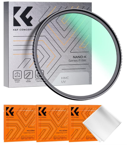 K&F Concept NANO-K Series Filter, HMC, CPL, 82mm, with cleaning cloths, KF01.1318V1