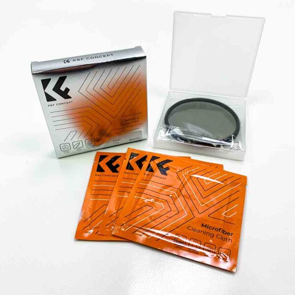 K&F Concept NANO-K Series Filter, HMC, CPL, 82mm, mit Reinigungstücher, KF01.1318V1