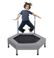 Ø102cm Kinder Trampolin Mini Fitness Trampolin...